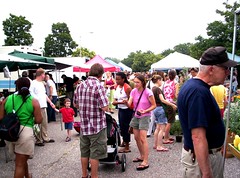 Crowds at the Waverly Farmers Market, Baltimore