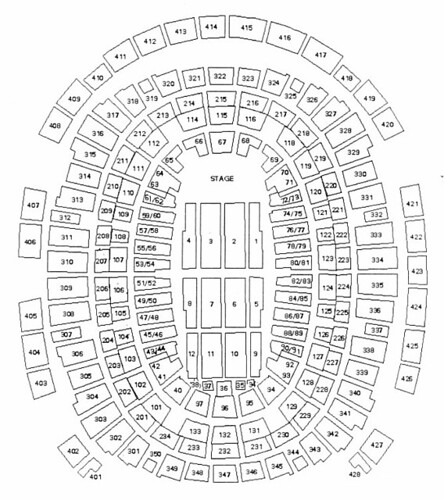Madison Square Garden Seating Plan
