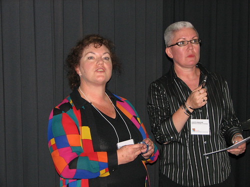 Bev Hodges from Bay of Plenty with Judith Peacock