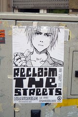 'Reclaim the streets' poster