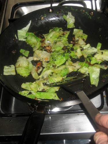 Lettuce cooking