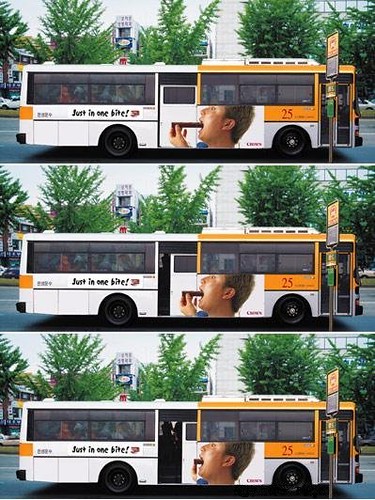 Bus Ad - Just in one bite!