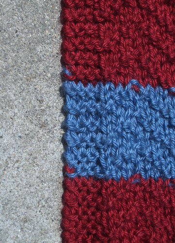 scarf edge color changes -- messy