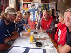 Norwegians at the famous Peter´s bar in Horta, Azores