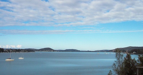 Brisbane Water from Pacific Highway overpass at Gosford