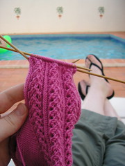 Holiday Hedera knitting