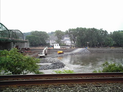 Repairs Being Made To Lock 10 On The Mohawk River. June 15, 2006.