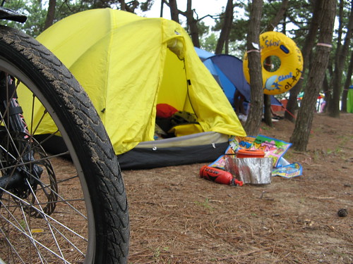 Second night's camp spot / 2日目のキャンプ場