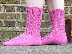 Hedera socks modelled for you