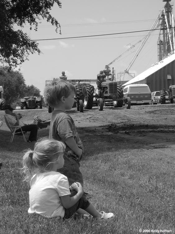 Kids at the 2006 Edgar Tractor Pull by Kelly Hoffart