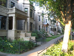 Rowhouses in Southport, Chicago