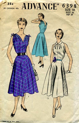 Sew-Retro Vintage Sewing Patterns dress 30s 40s 50s 60s Vogue