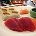 circles sashimi and spicy tuna maki