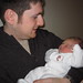 One day old with Uncle Tony