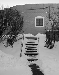Snow and Stairs