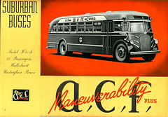 Advertisement for ACF Brill Model H-9-S Suburban Motor Coach