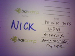 Barcamp badge
