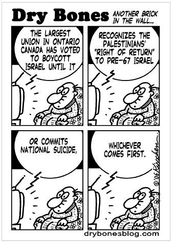 Another brick in the wall .. CUPE anti-Israel stance