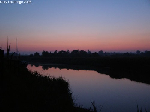 River Alde, Snape Maltings at Sunset