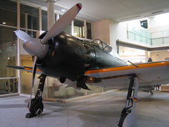 Restored Zero Fighter plane at Yasukuni shrine museum
