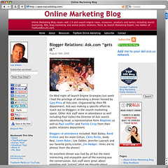 Online Marketing Blog - Old Design