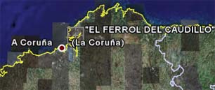 Google Earth: El Ferrol del Caudillo