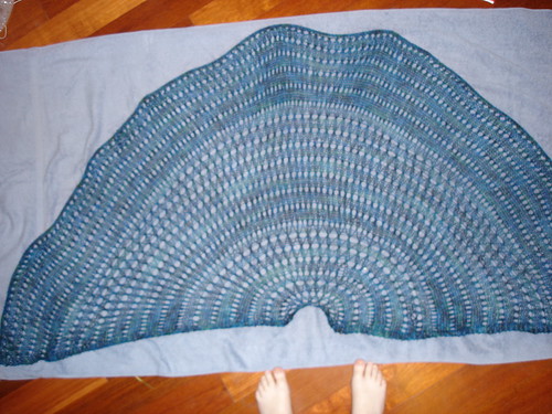 full half-pi shawl