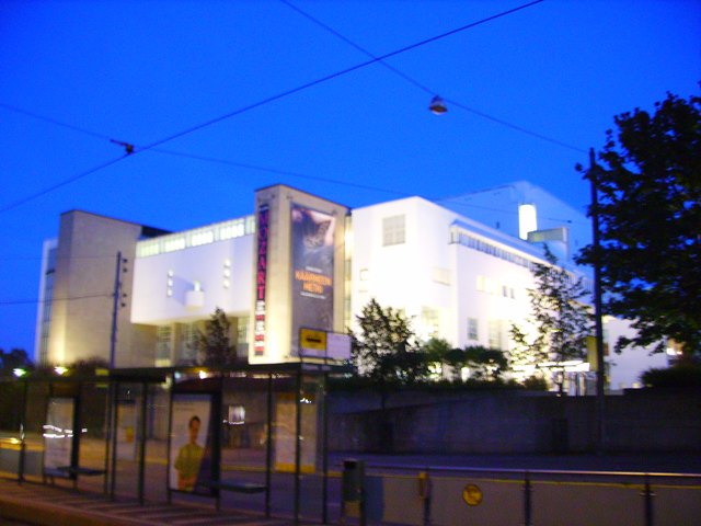 the opera house by night