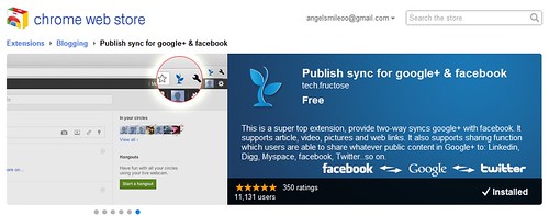 Publish sync for google+ & facebook