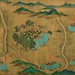 La citt di Turfan lungo la carovaniera settentrionale della Via della Seta (Xinjiang), particolare della Carta del Paesaggio mongolo, rotolo dipinto a inchiostro e colori su seta, prima met del XVI sec. Beijing, Collezione privata