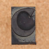 rubber stamp letter C