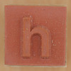 Rubber Stamp Letter h