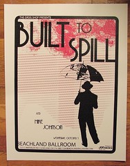 built to spill screenprint gig poster