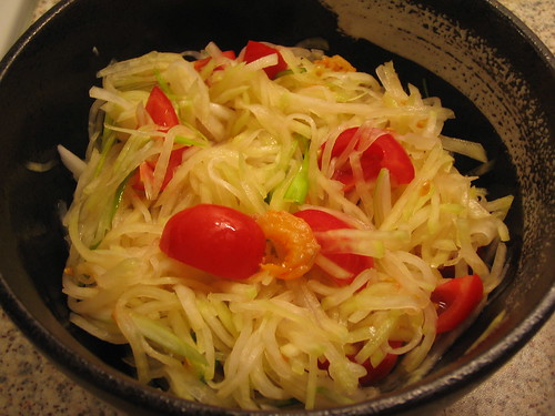 Thai style kohl robi salad
