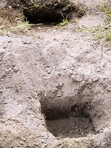 Holes in Very Hard Soil