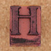 rubber stamp letter H