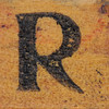 rubber stamp handle letter R