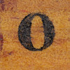 rubber stamp handle letter o