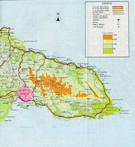 map jamaica
