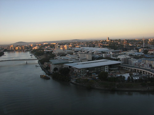 View  of Brisbane's Southbank from the Oaks Hotel