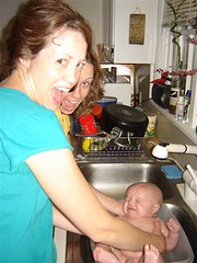 wash the baby