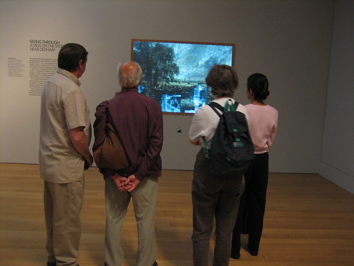 Visitors at the Tate inspect an Interactive Exhibit