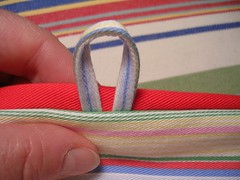 loop sewn in