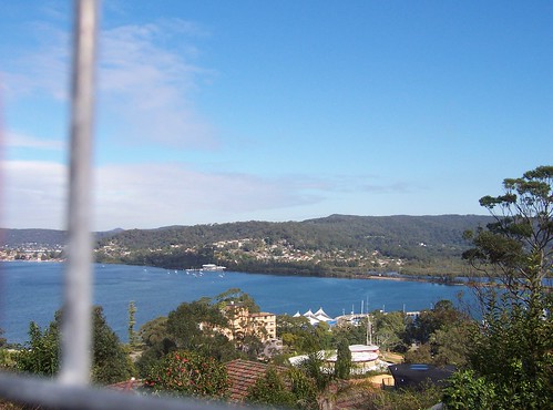 Point Clare & TS Hawkesbury from John Whiteway Drive Gosford