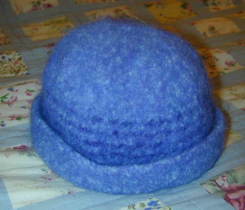 Felted Blue Hat