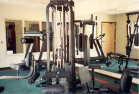 Exercise room at webb's