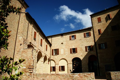 The courtyard inside the castle