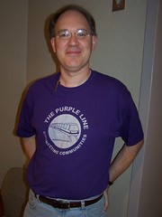 Purple Line supporter