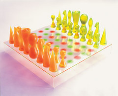 Chess set designed by Karim Rashid