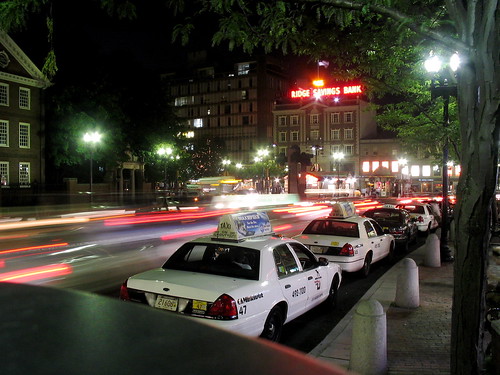 Harvard Square at Night
